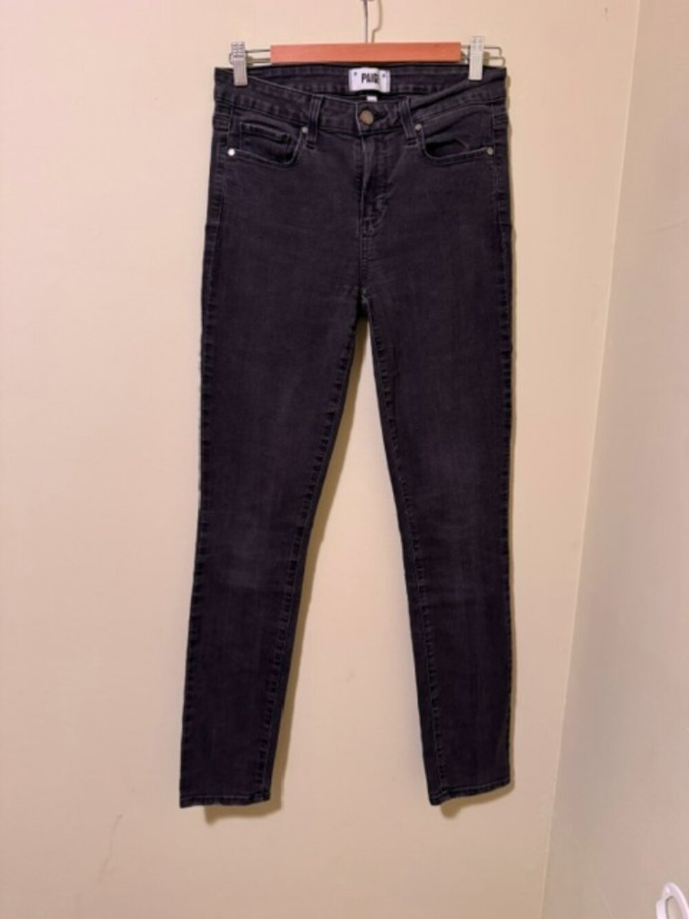 Paige Skyline Skinny Off-Black Size 29